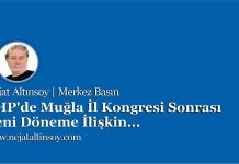 CHP’de Muğla İl Kongresi Sonrası Yeni Döneme İlişkin…