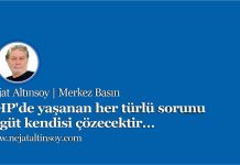 CHP’de yaşanan her türlü sorunu örgüt kendisi çözecektir…