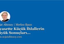 Siyasette Küçük İhlallerin Büyük Sonuçları