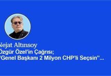 Özgür Özel’in Çağrısı; “Genel Başkanı 2 Milyon CHP’li Seçsin”…